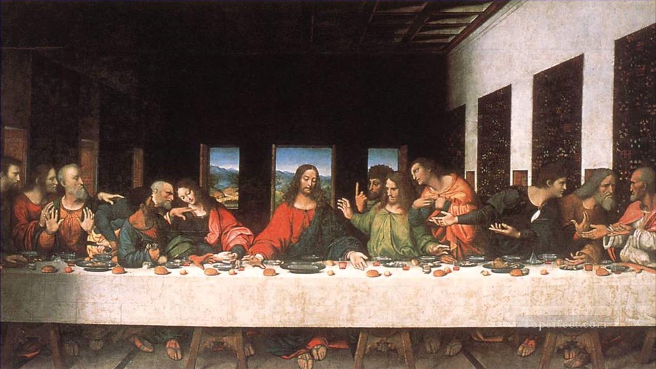 最後の晩餐 レオナルド・ダ・ヴィンチのコピー油絵
